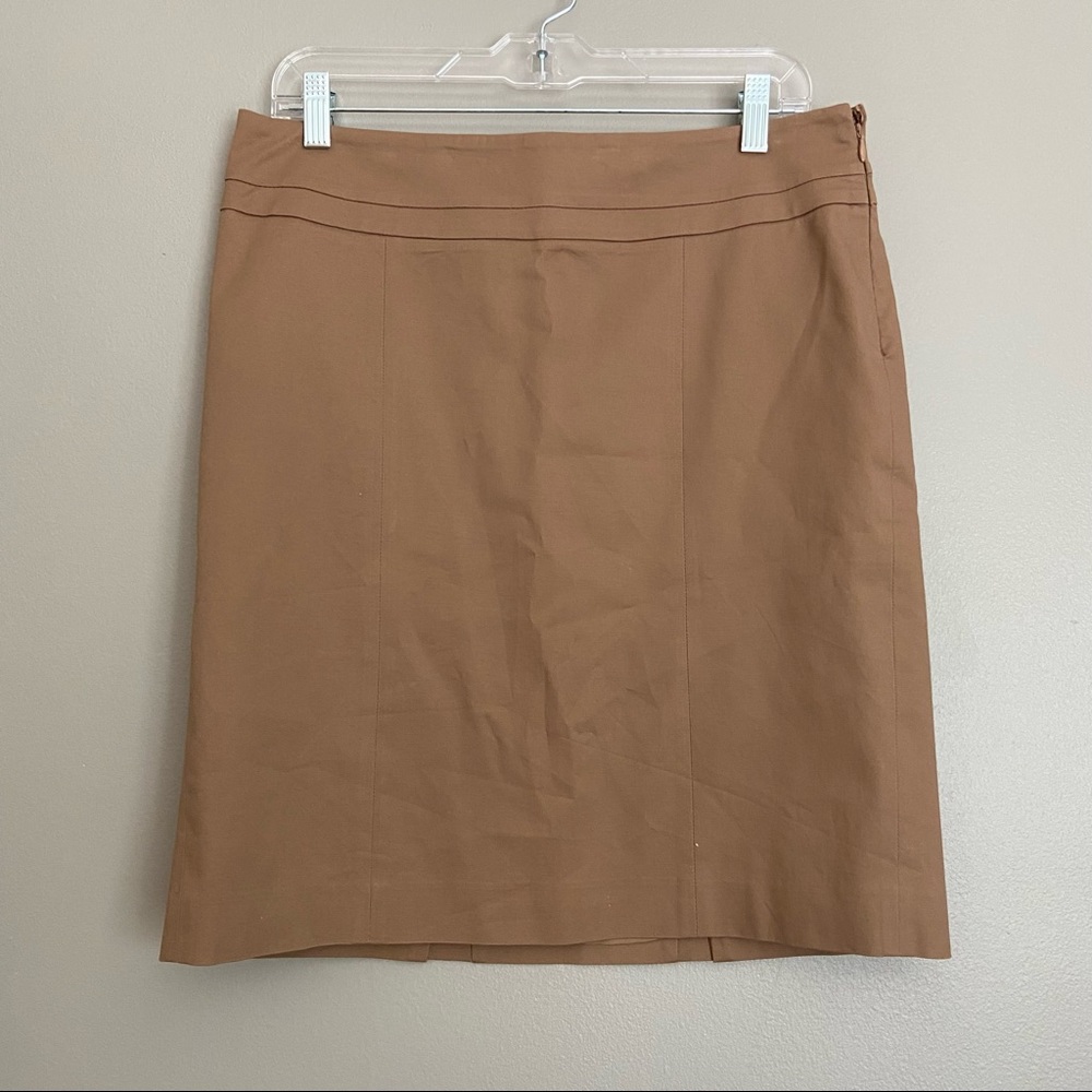 LOFT tan pencil skirt size 10p